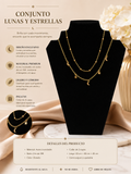 Conjunto lunas y estrellas