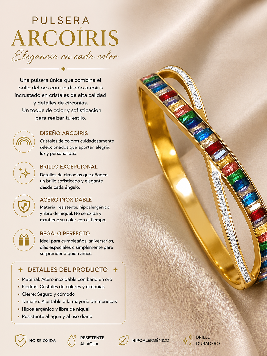 Pulsera arcoíris