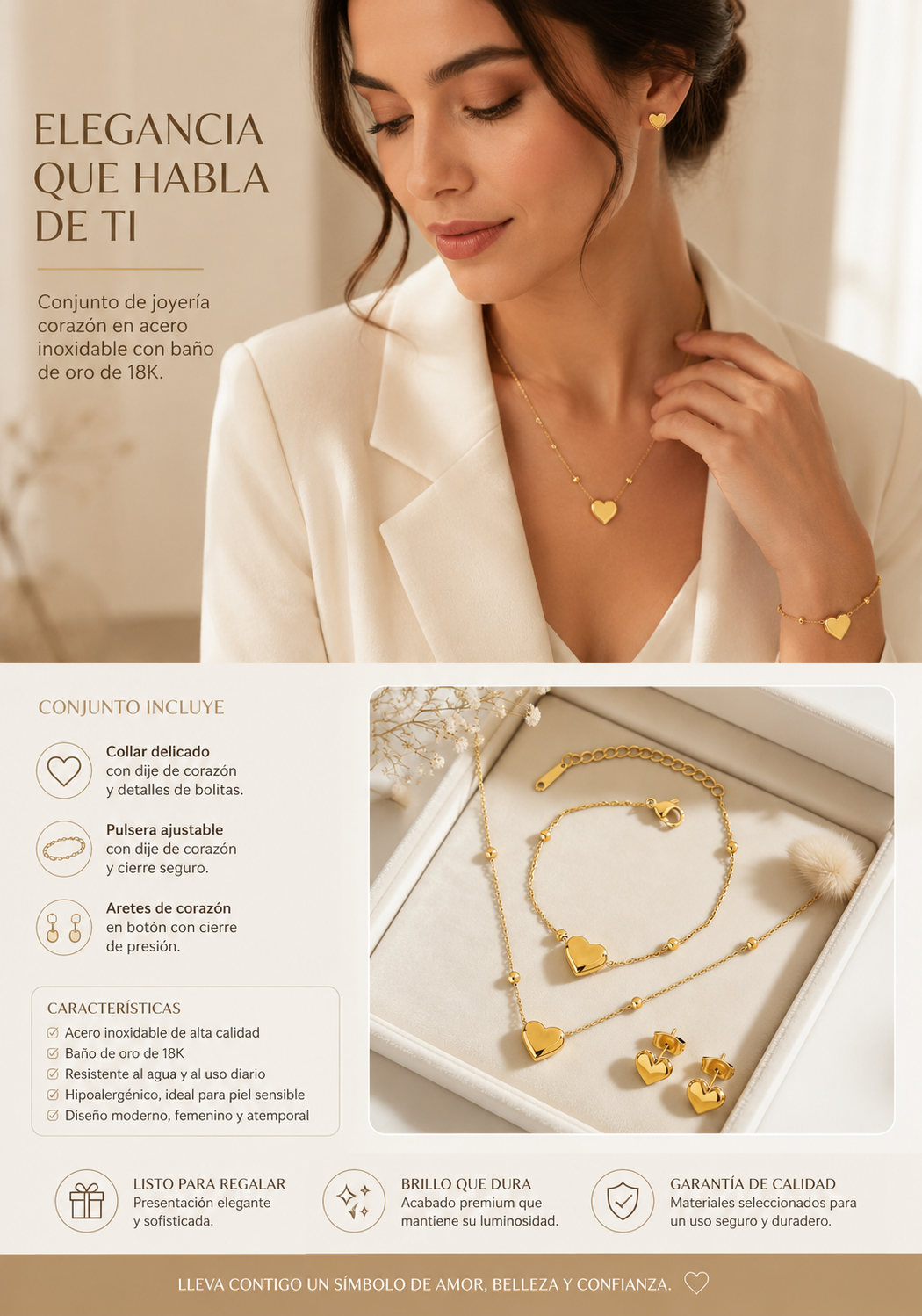 Conjunto set de Corazónes