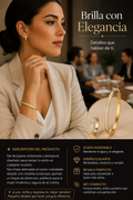 Juego de pulsera , anillo y aretes