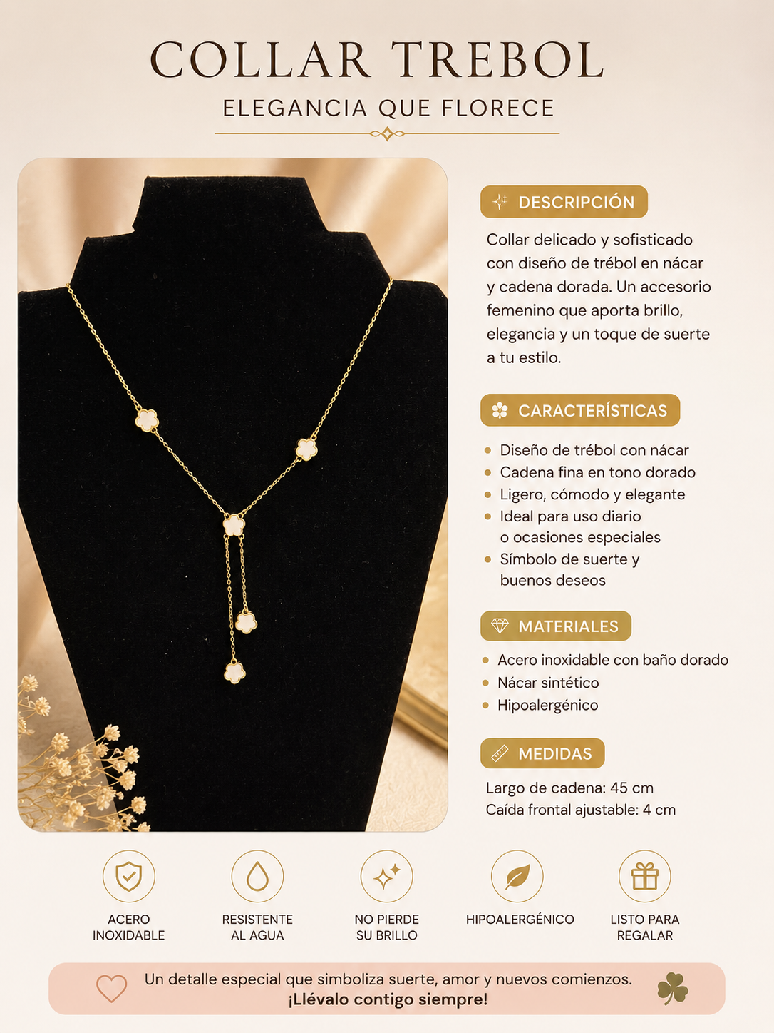Collar Trébol