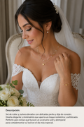 Conjunto corazón y perla